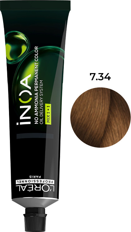 Крем-краска для волос Inoa № 7.34 L’Oreal Professionnel Paris, 60 мл