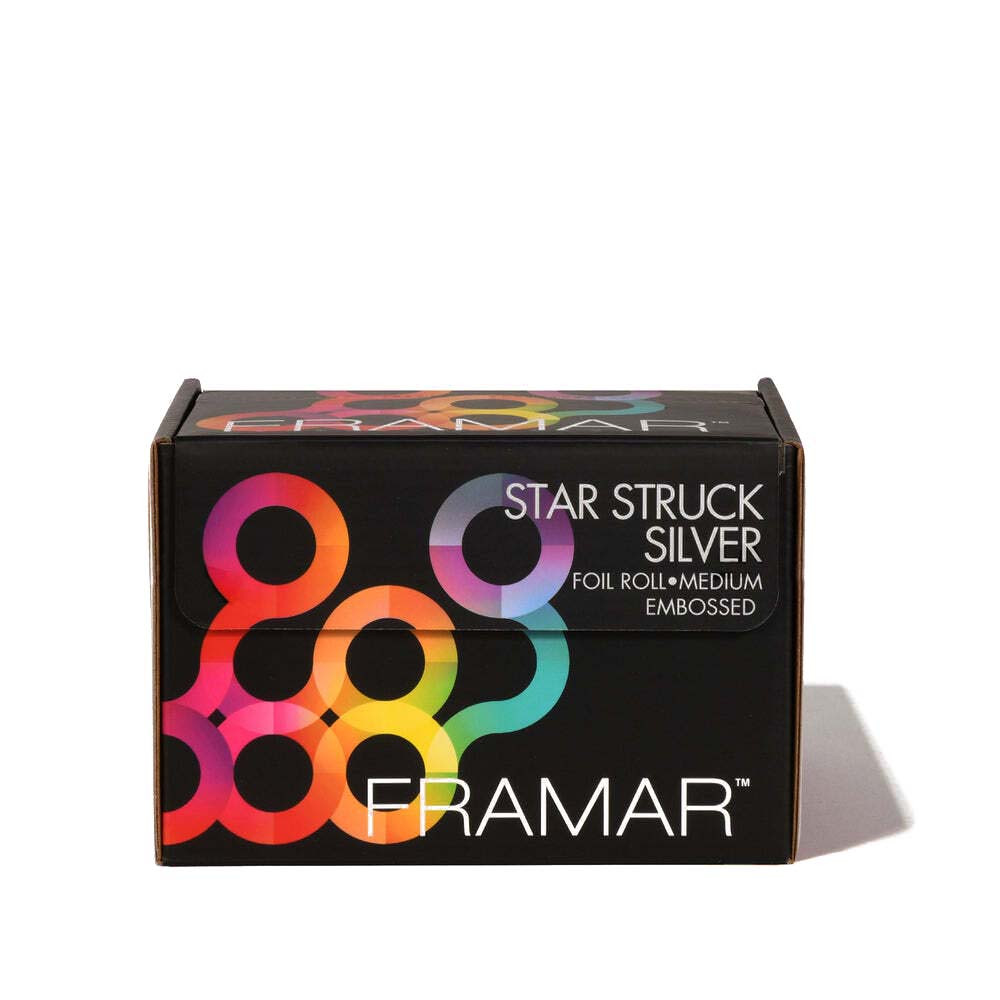 Фольга в рулоні із тисненням 98 м Star Struck Silver Framar на beauty-prof.com Фото 2 Фольга в рулоні із тисненням 98 м Star Struck Silver Framar Фото 2