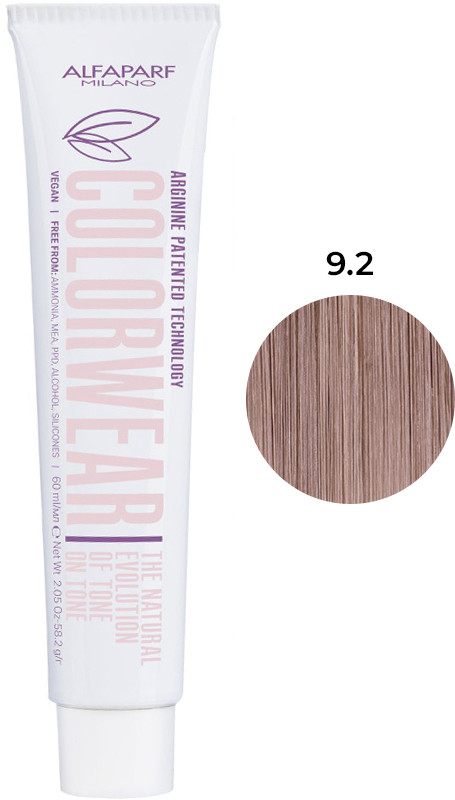 Тонирующая краска для волос Color Wear тон 9.2 Alfaparf, 60 мл 