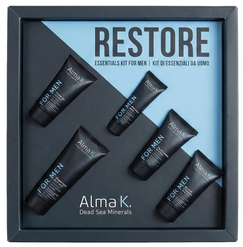 Набір для чоловіків Restore Essentials Alma K, (75мл/50мл/30мл/40мл/40мл) на beauty-prof.com Фото 3 Набір для чоловіків Restore Essentials Alma K, (75мл/50мл/30мл/40мл/40мл) Фото 3