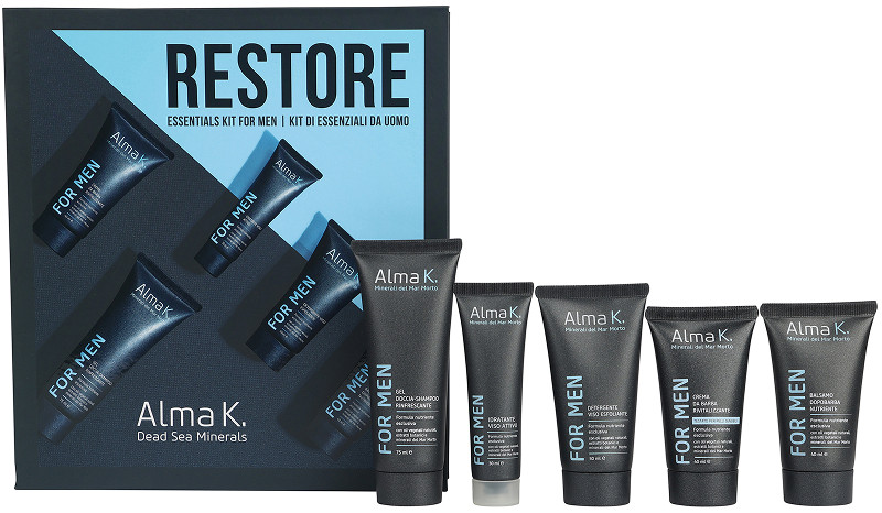 Набір для чоловіків Restore Essentials Alma K, (75мл/50мл/30мл/40мл/40мл) на beauty-prof.com Фото 5 Набір для чоловіків Restore Essentials Alma K, (75мл/50мл/30мл/40мл/40мл) Фото 5