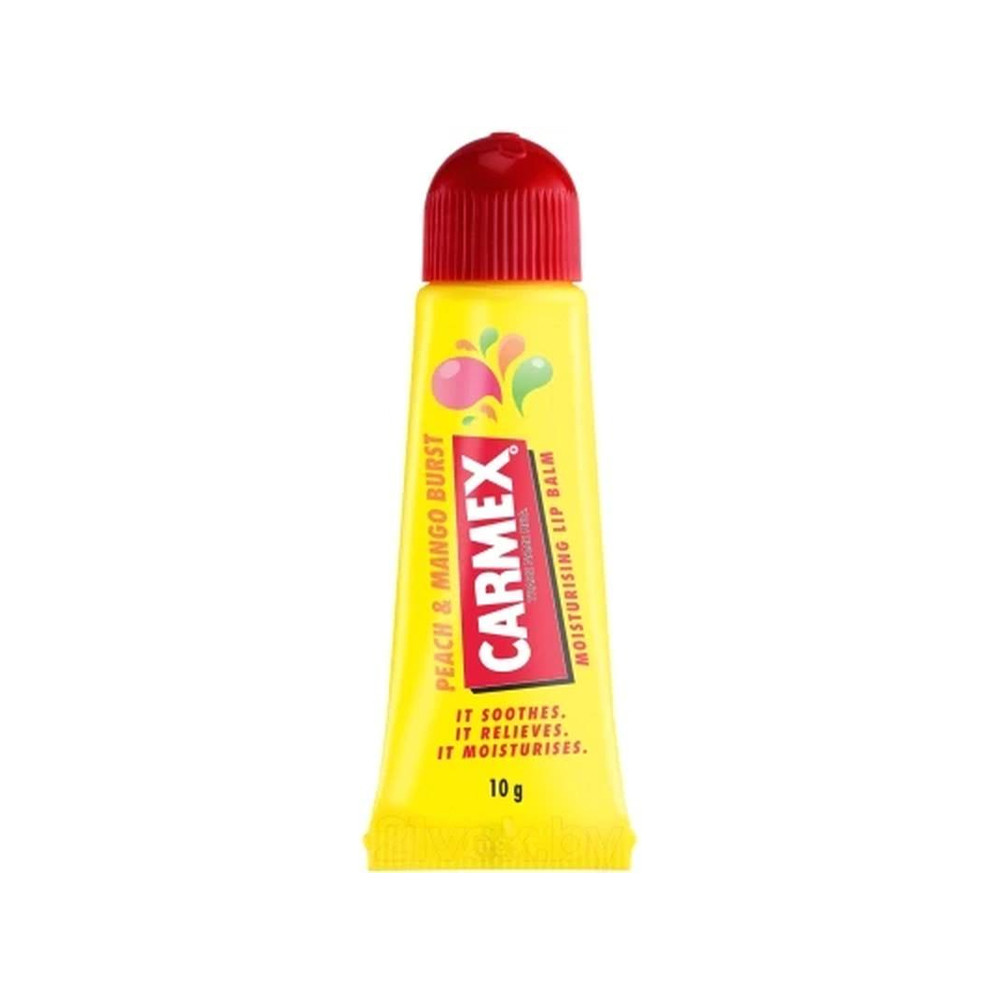 Бальзам для губ зі смаком персика та манго Carmex, 10 гр на beauty-prof.com Бальзам для губ зі смаком персика та манго Carmex, 10 гр