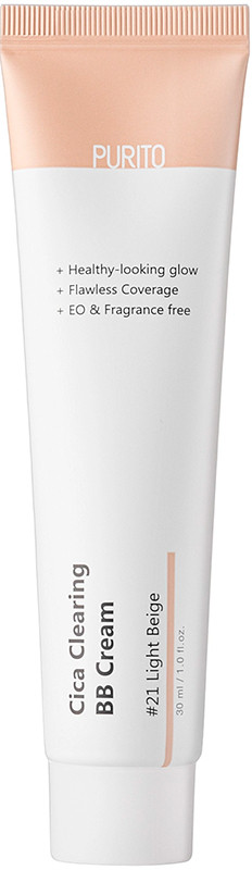 ВВ крем с экстрактом центеллы Purito Cica Clearing BB Cream (№21 Light Beige), 30 мл
