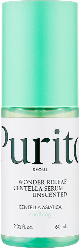 Сыворотка с экстрактом центеллы без масел Purito Wonder Releaf Centella Serum Unscented, 60 мл