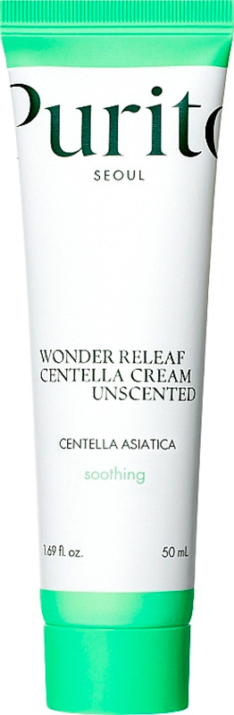 Крем відновлювальний з центеллою без олій Purito Wonder Releaf Centella Cream Unscented, 50 мл