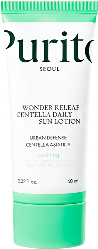 Лосьон солнцезащитный на каждый день Purito Seoul Wonder Releaf Centella Daily Sun Lotion, 60 мл