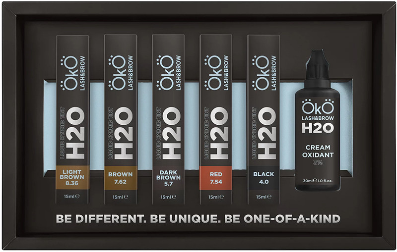 Набор красок для бровей и ресниц Liquid Hybrid Tint H2O с окислителем OKO, 5*15 мл на beauty-prof.com Фото 2 Набор красок для бровей и ресниц Liquid Hybrid Tint H2O с окислителем OKO, 5*15 мл Фото 2