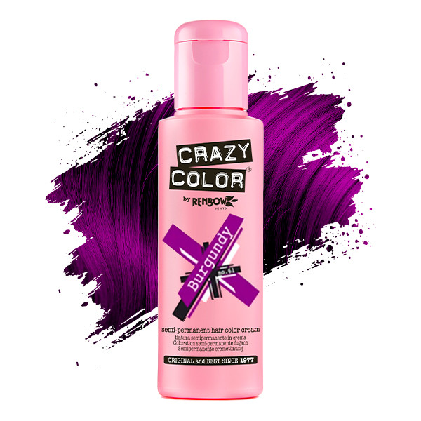 Тинт-краска для волос №61 бургунди Crazy Color, 100 мл