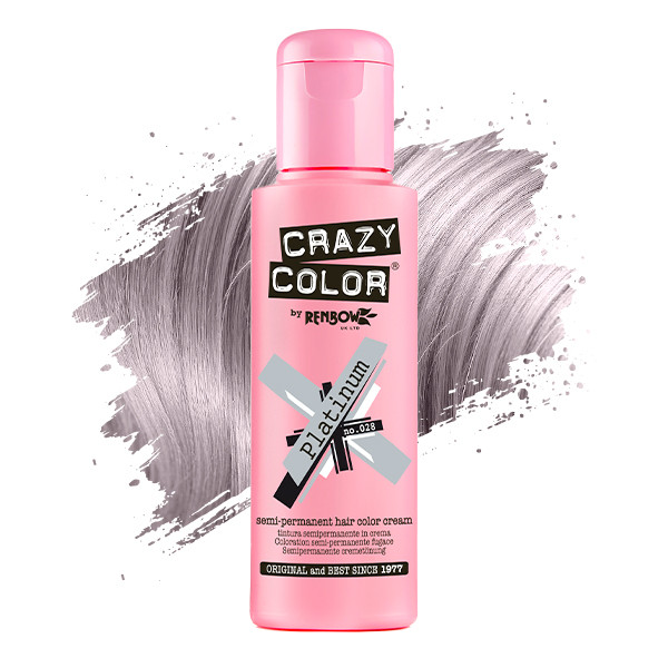 Тінт-фарба для волосся №28 платиновий Crazy Color, 100 мл