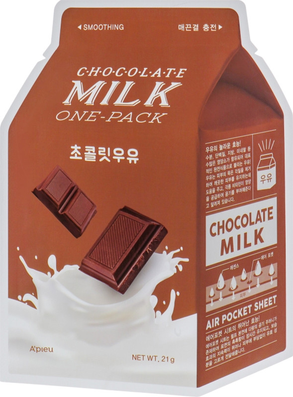 Маска з молочними протеїнами та шоколадом A'pieu Chocolate Milk One-Pack