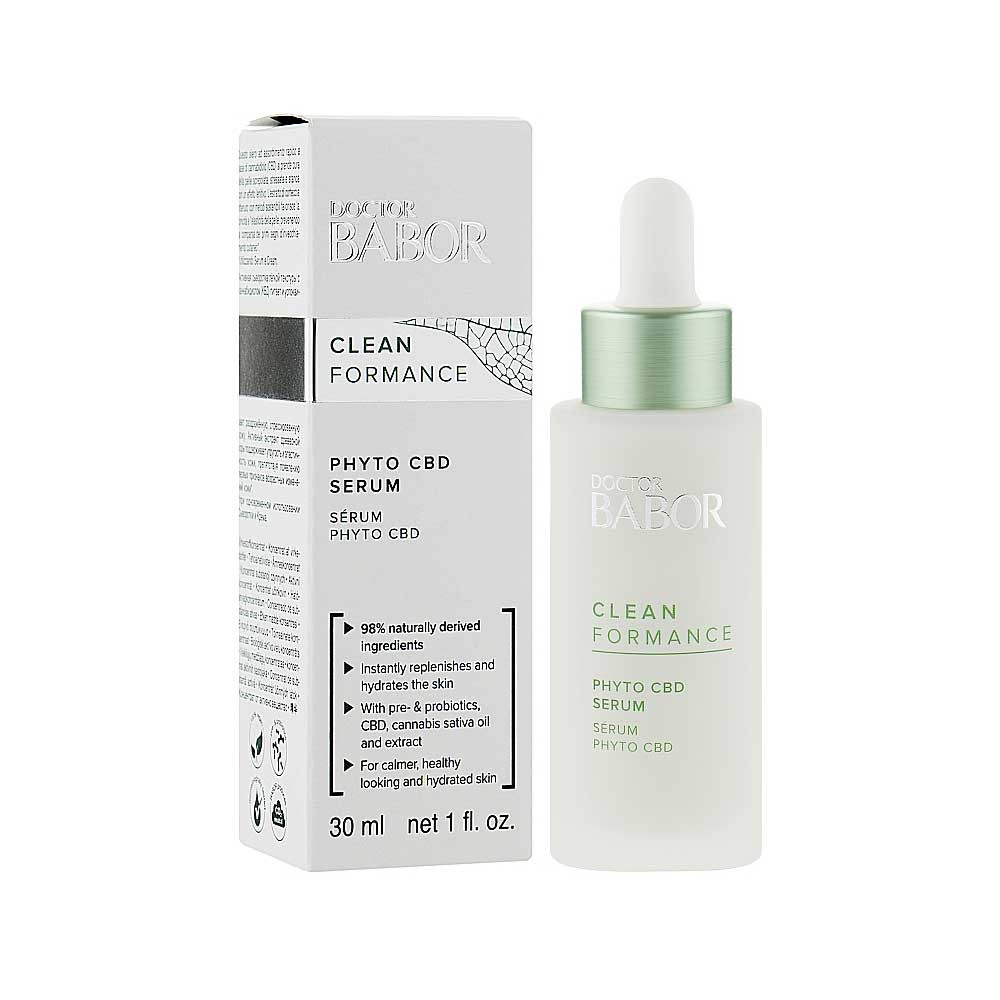 Успокаивающая сыворотка Doctor Babor Clean Fornance Phyto CBD Serum 50 мл Babor на beauty-prof.com Фото 2 Успокаивающая сыворотка Doctor Babor Clean Fornance Phyto CBD Serum 50 мл Babor Фото 2