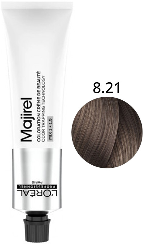 Крем-фарба для волосся стійка 8.21 Majirel L’Oreal Professionnel, 60 мл