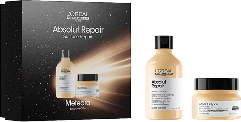 Набір шампунь та маска для волосся Absolut Repair Meteora 2025 L’Oreal Professionnel, 300 мл/250 мл