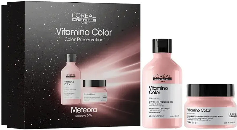 Набір шампунь та маска для волосся Vitamino Color 2025 L’Oreal Professionnel, 300 мл/250 мл