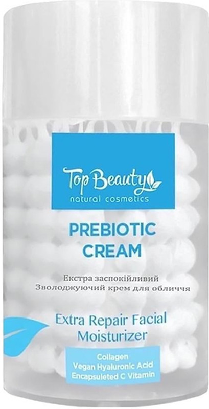 Крем для обличчя екстразаспокійливий зволоджуючий Prebiotic Cream Top Beauty, 100 мл