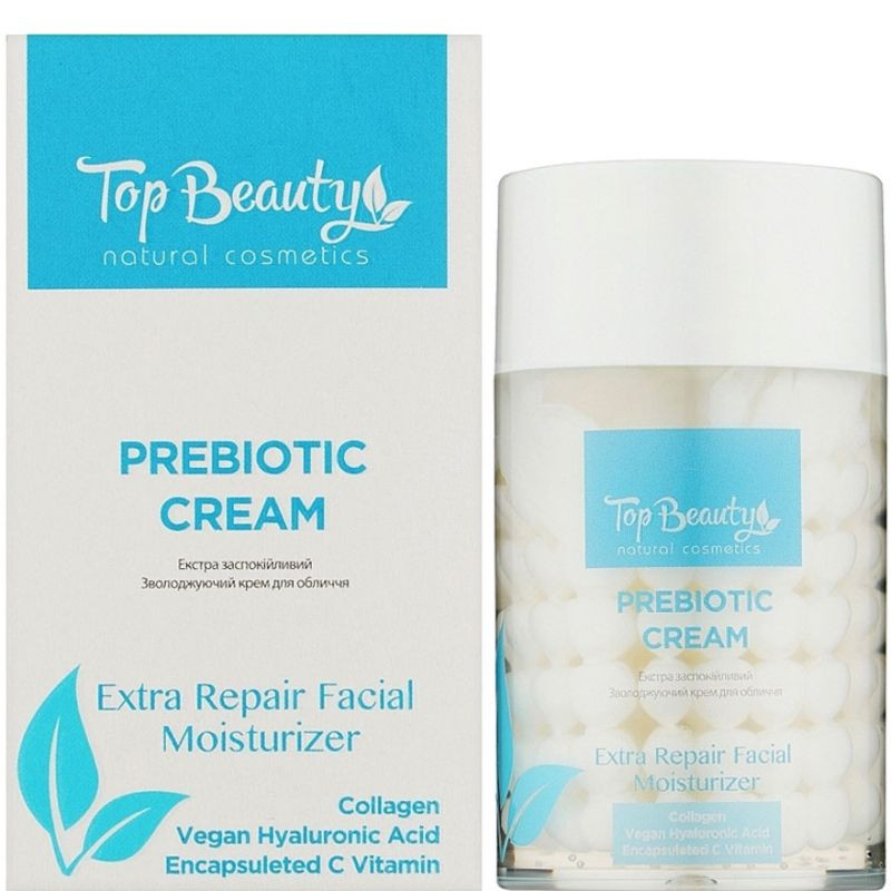 Крем для обличчя екстразаспокійливий зволоджуючий Prebiotic Cream Top Beauty, 100 мл на beauty-prof.com Фото 2 Крем для обличчя екстразаспокійливий зволоджуючий Prebiotic Cream Top Beauty, 100 мл Фото 2