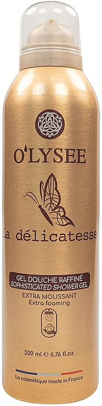 Гель-пена для душа очищающая Extra Foaming Shower Gel La délicatesse O'LYSEE, 200 мл