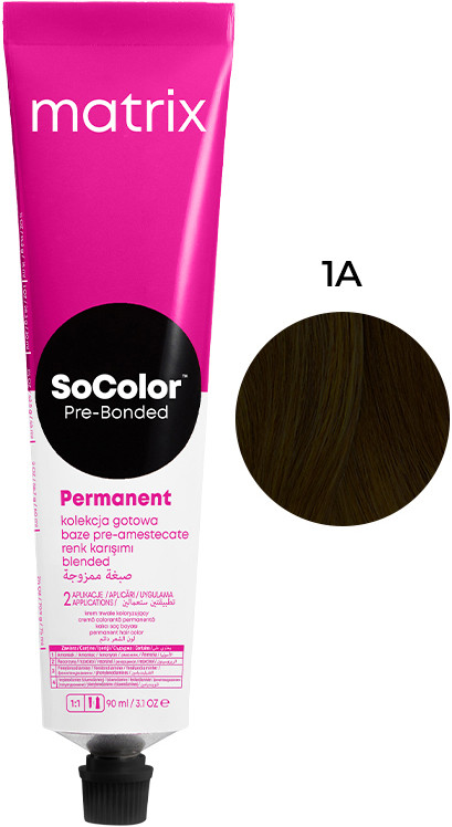Крем-фарба для волосся PRE Bonded Socolor.beauty 1A Matrix, 90 мл