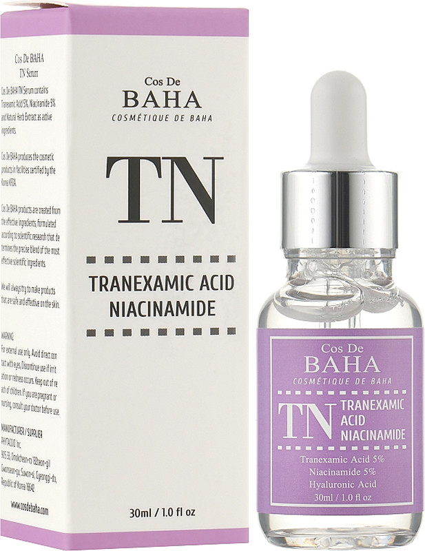 Сироватка з транексамовою кислотою Tranexamic Acid Serum Cos De BAHA, 30 мл на beauty-prof.com Фото 2 Сироватка з транексамовою кислотою Tranexamic Acid Serum Cos De BAHA, 30 мл Фото 2