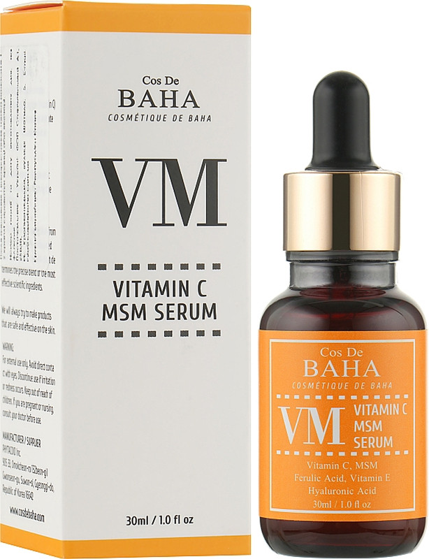 Сироватка освітлююча з вітаміном C MSM Serum Cos De Baha, 30 мл на beauty-prof.com Фото 2 Сироватка освітлююча з вітаміном C MSM Serum Cos De Baha, 30 мл Фото 2