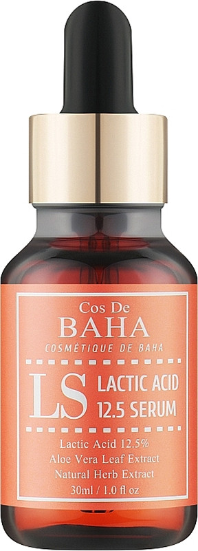 Сироватка-пілінг для обличчя з молочною кислотою 12.5% Serum Cos De BAHA, 30 мл на beauty-prof.com Сироватка-пілінг для обличчя з молочною кислотою 12.5% Serum Cos De BAHA, 30 мл