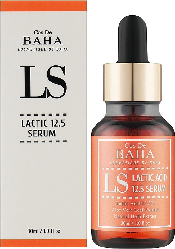 Сироватка-пілінг для обличчя з молочною кислотою 12.5% Serum Cos De BAHA, 30 мл на beauty-prof.com Фото 2 Сироватка-пілінг для обличчя з молочною кислотою 12.5% Serum Cos De BAHA, 30 мл Фото 2