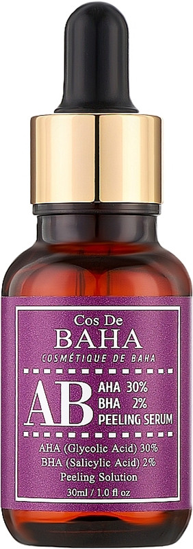 Пілінг-сироватка з кислотами AHA 30% BHA 2% Cos De BAHA, 30 мл