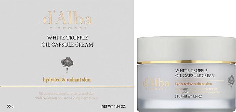 Крем зволожуючий капсульний White Truffle Oil Capsule Cream D'Alba, 55 г  Фото 2 