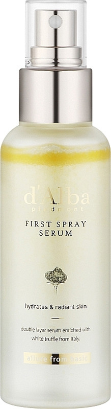 Серум-міст регенерувальний із білим трюфелем White Truffle Vegan First Spray Serum d'Alba, 100 мл