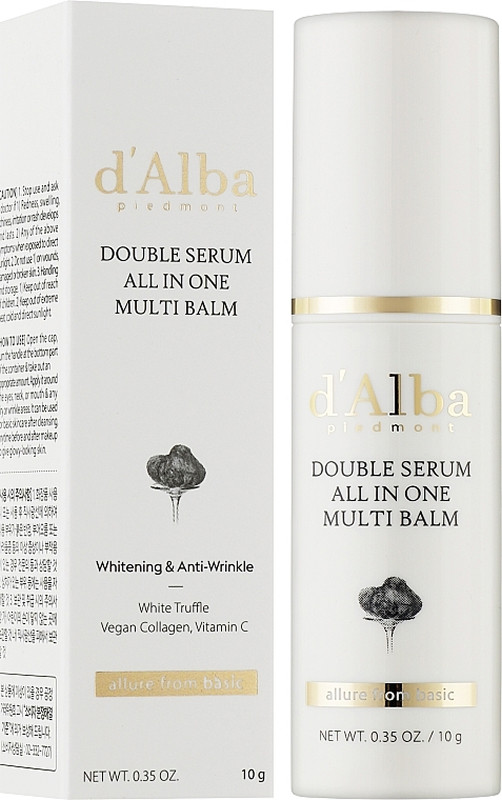 Стик мультифункциональный антивозрастной Double Serum All In One Multi Balm d'Alba, 10 г на beauty-prof.com Фото 2 Стик мультифункциональный антивозрастной Double Serum All In One Multi Balm d'Alba, 10 г Фото 2