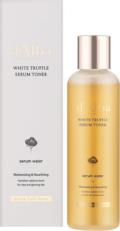 Тонер-серум функціональний White Truffle Moisturizing Serum Toner d'Alba, 180 мл на beauty-prof.com Фото 2 Тонер-серум функціональний White Truffle Moisturizing Serum Toner d'Alba, 180 мл Фото 2