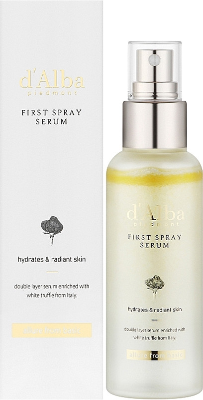 Серум-мист увлажняющий регенерирующий White Truffle First Spray Serum d'Alba, 50 мл  Фото 2 