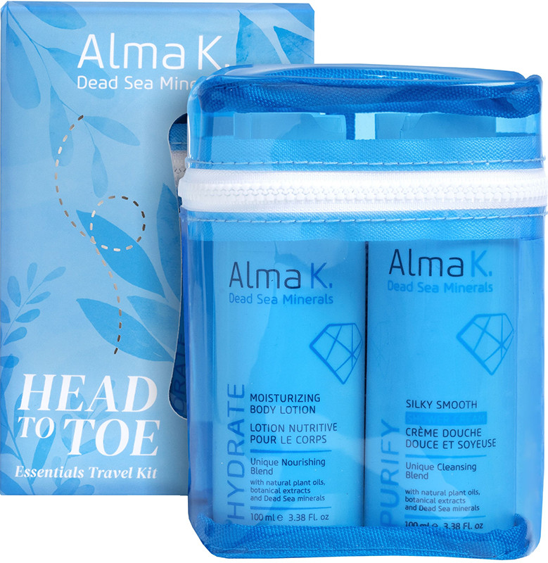 Набір дорожній для догляду за тілом і волоссям Head to Toe Essentials Alma K (100мл/100мл/100мл/100мл/100) на beauty-prof.com Фото 2 Набір дорожній для догляду за тілом і волоссям Head to Toe Essentials Alma K (100мл/100мл/100мл/100мл/100) Фото 2