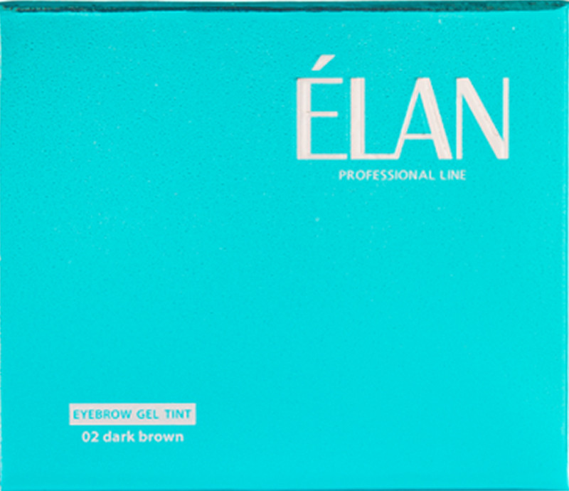 Гель-фарба для брів сет 02 Dark Brown ELAN