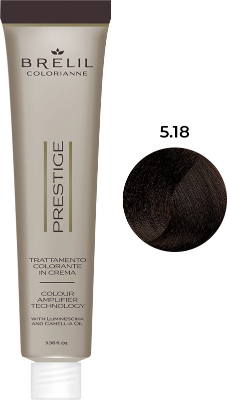 Фарба для волосся Colorianne Prestige 5/18, 100мл BRELIL