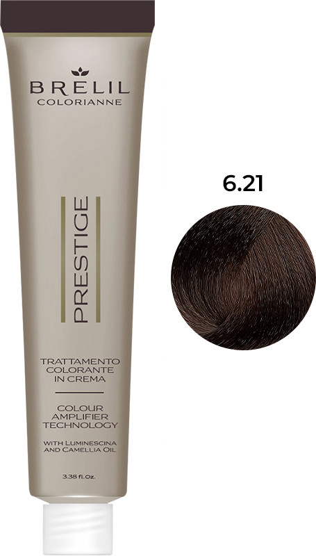 Фарба для волосся Colorianne Prestige 6/21, 100мл BRELIL