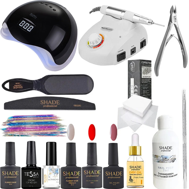 Стартовий набір для манікюру та педикюру Shade Professional 