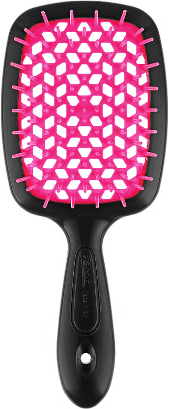 Щетка Superbrush Small чёрная с фуксией Janeke 