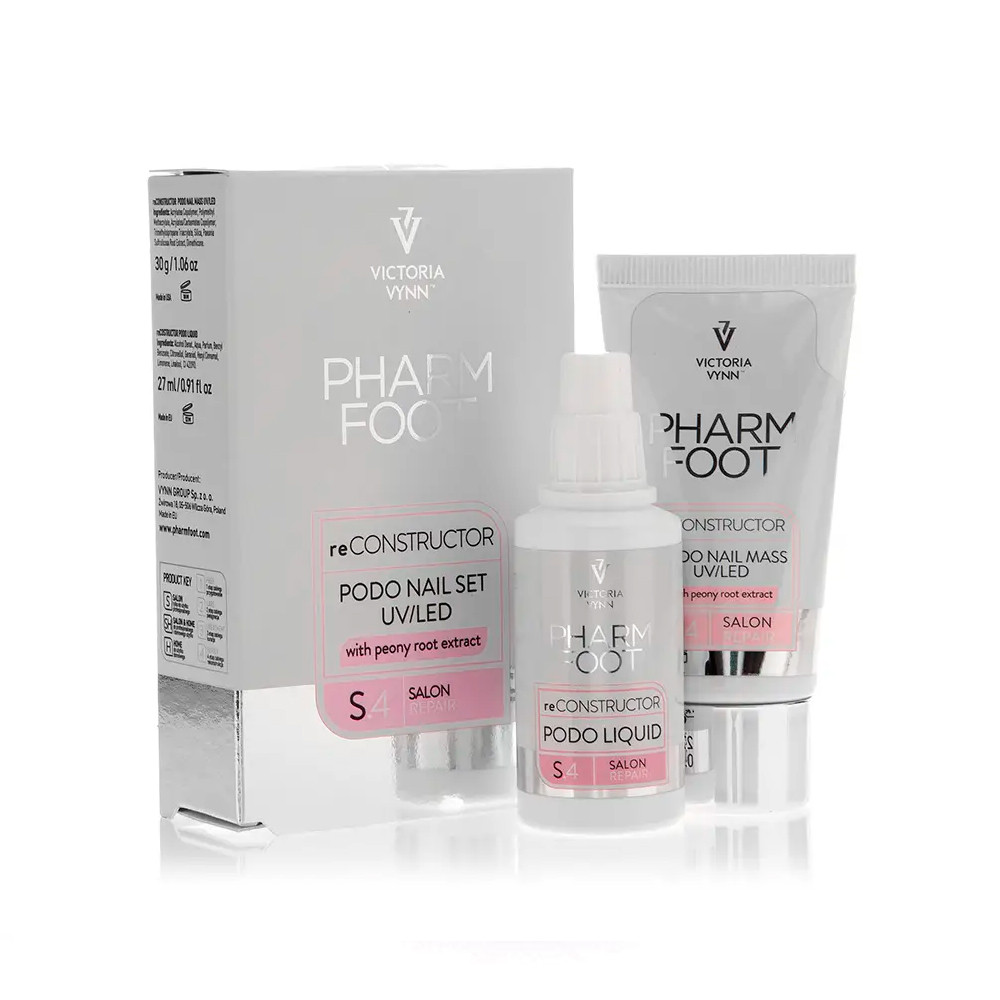 Набір для реконструкції нігтів Reconstructor Podo Nail Set UV LED Pharm Foot