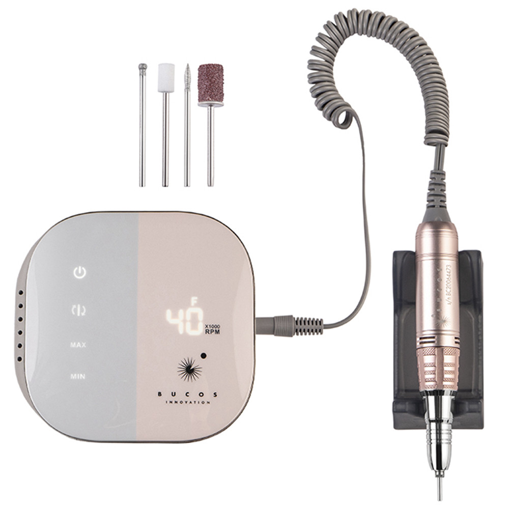 Фрезер для маникюра Bucos Nail Drill X1 Pro (65W/40000 оборотов), светло-розовый на beauty-prof.com Фото 2 Фрезер для маникюра Bucos Nail Drill X1 Pro (65W/40000 оборотов), светло-розовый Фото 2