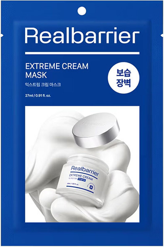 Маска тканевая увлажняющая Extreme Cream Mask Real Barrier, 27 мл