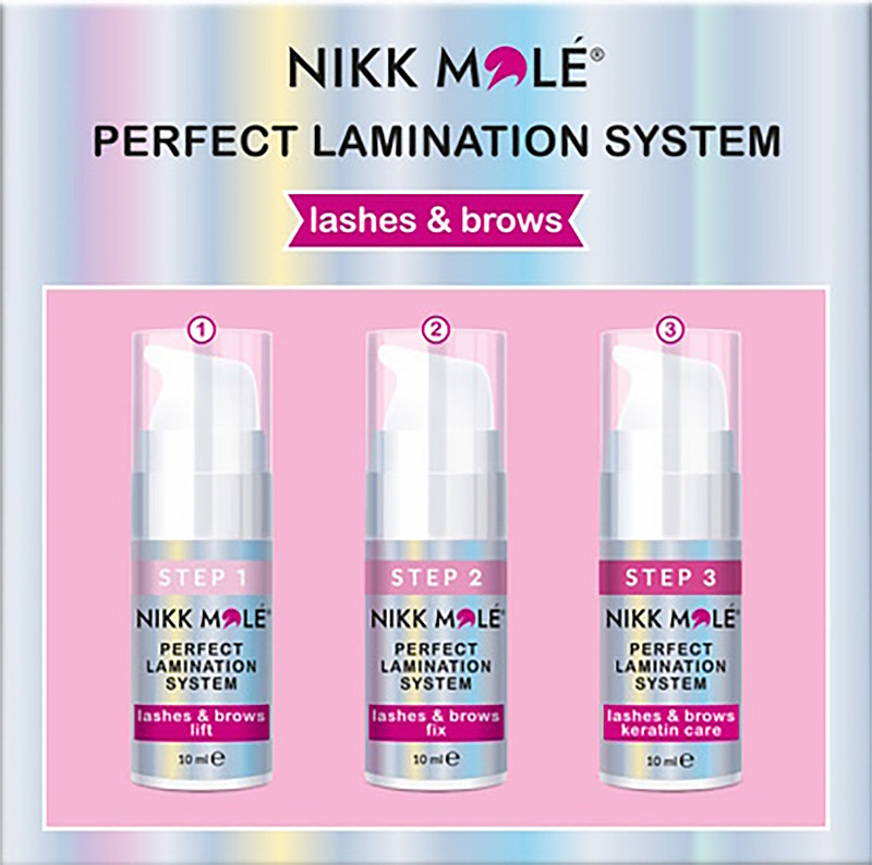 Perfect lamination System набор для ламинирования ресниц и бровей Nikk Mole 3х10 мл 