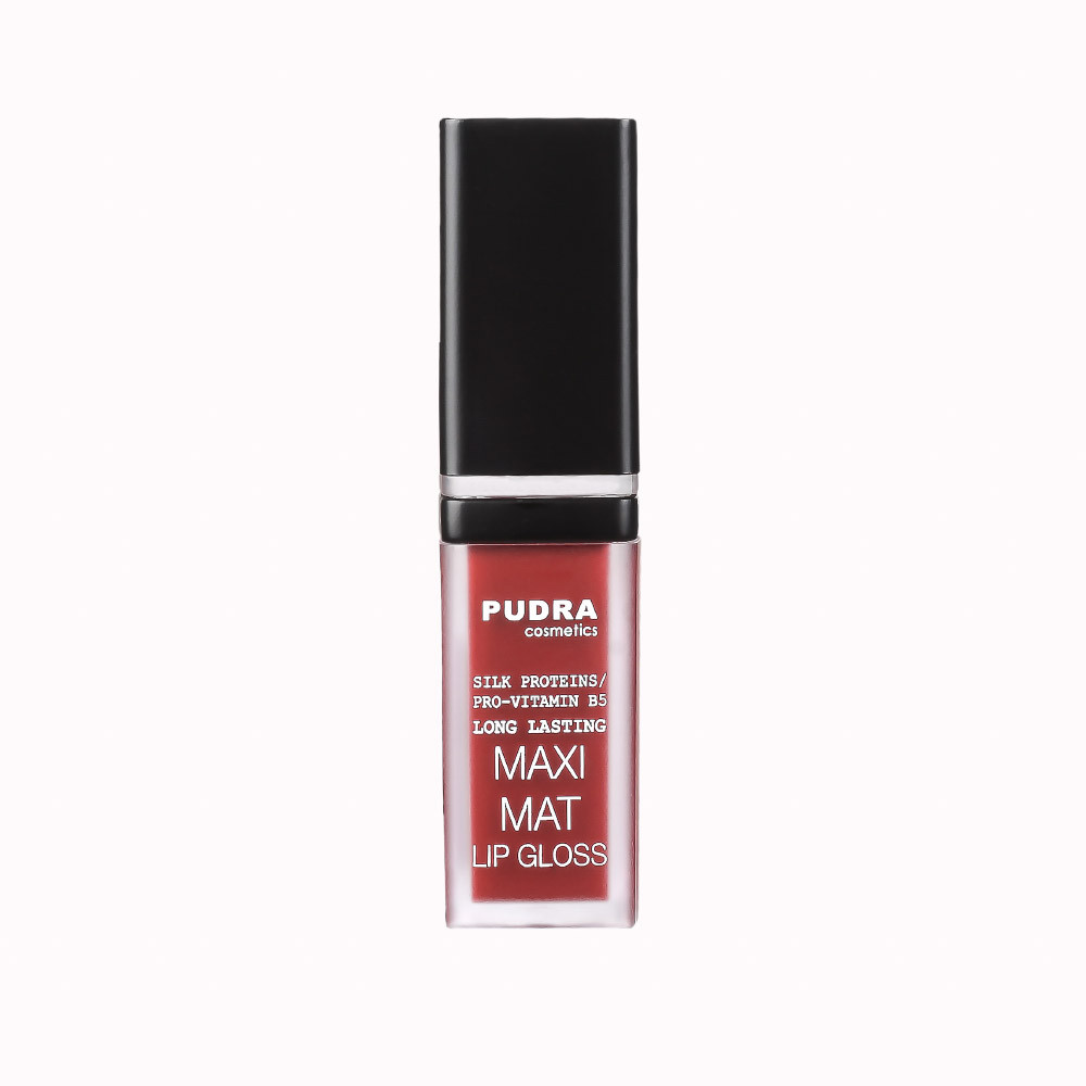 Блиск для губ матовий 15 7мл Maxi Matt Pudra