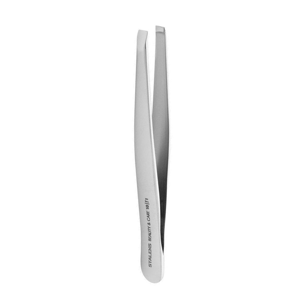 Пінцет для брів Beauty & Care 10 Type 1 (широкі прямі кромки) (П-06) Staleks