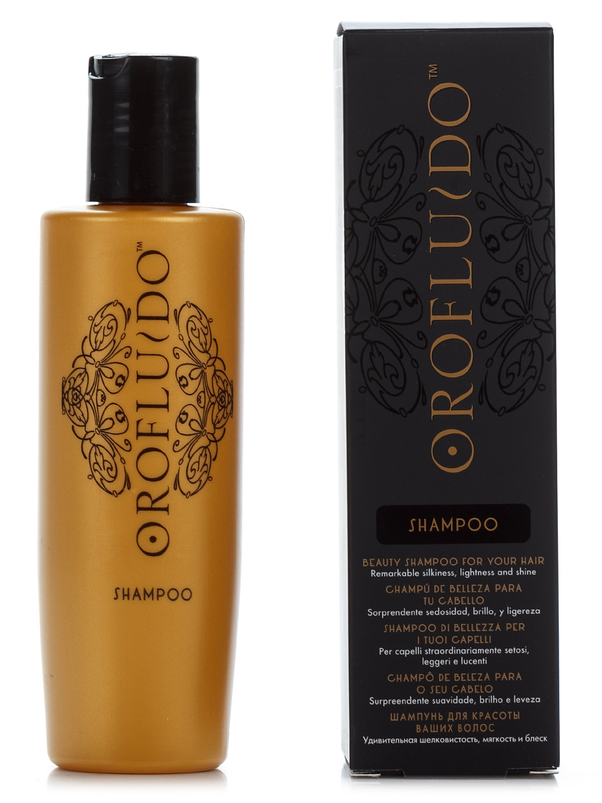 Шампунь для блиску та м'якості волосся Orofluido Shampoo Revlon, 200 мл
