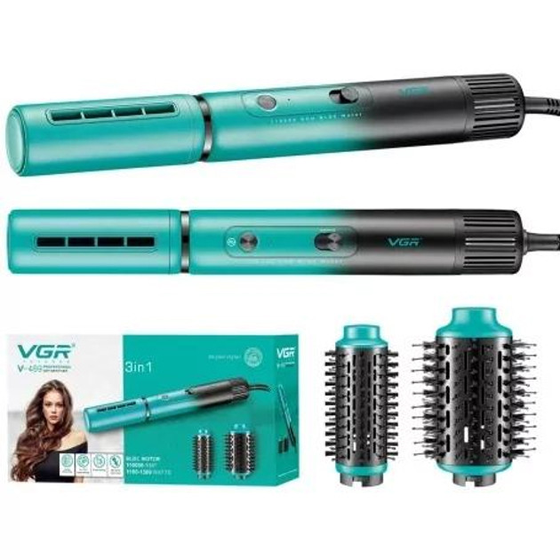 Фен-стайлер 3 в 1 GREEN V-489  VGR  Фото 3 