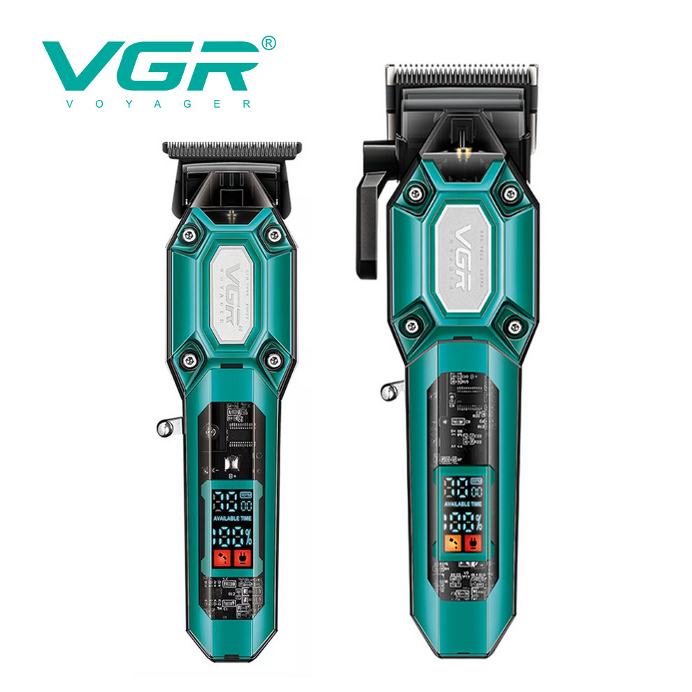 Набор 2 в 1 машинка+триммер (10 насадок) GREEN V-600&900 VGR на beauty-prof.com Набор 2 в 1 машинка+триммер (10 насадок) GREEN V-600&900 VGR
