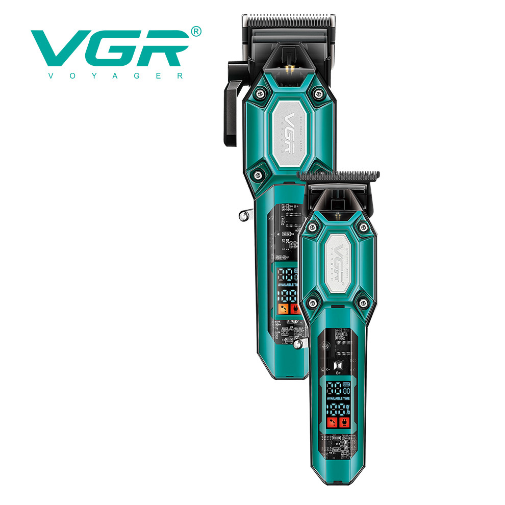Набор 2 в 1 машинка+триммер (10 насадок) GREEN V-600&900 VGR на beauty-prof.com Фото 2 Набор 2 в 1 машинка+триммер (10 насадок) GREEN V-600&900 VGR Фото 2