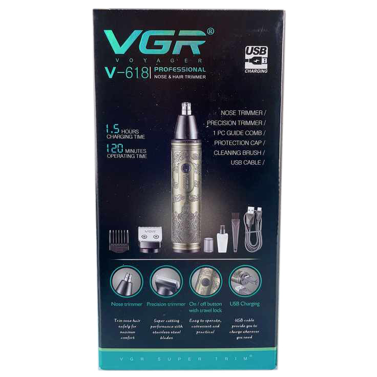 Тример для стрижки 2 в 1 V-618 VGR на beauty-prof.com Фото 2 Тример для стрижки 2 в 1 V-618 VGR Фото 2