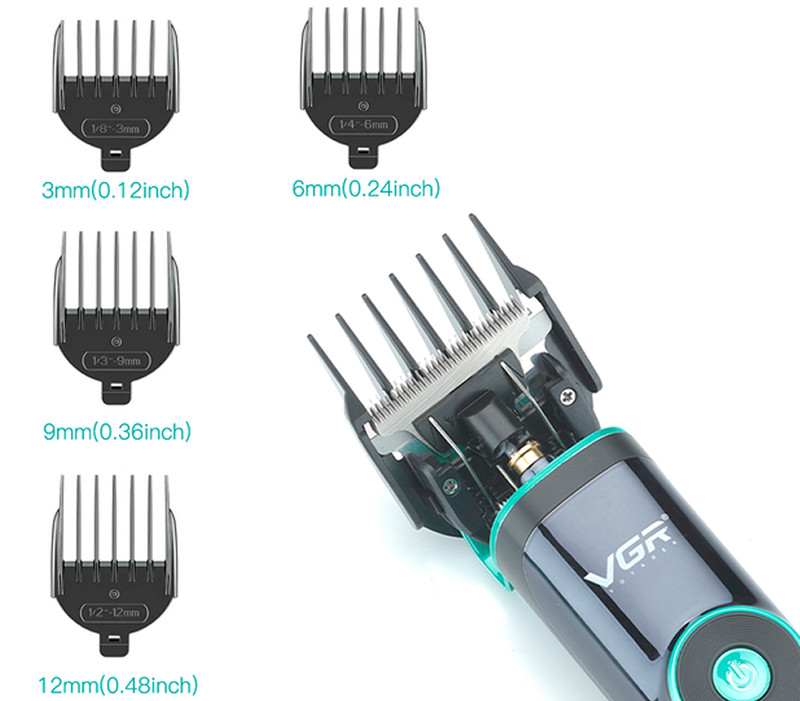 Машинка для стрижки аккумуляторная (4 насадки) V-671 VGR на beauty-prof.com Фото 2 Машинка для стрижки аккумуляторная (4 насадки) V-671 VGR Фото 2